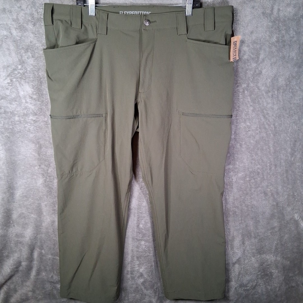 NWT Duluth Flexpedition Cargo Pants Mens Size 42x30 Khaki Green Relaxed Fit
